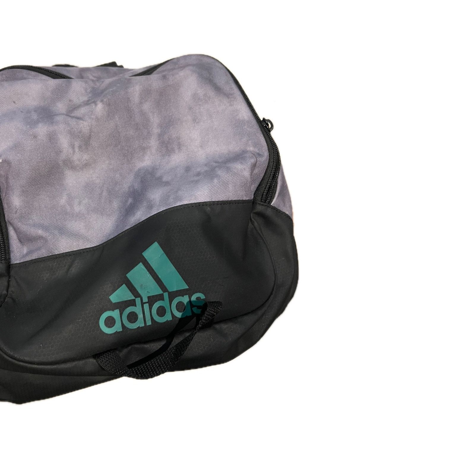 Adidas Adidas Defender Large Black Gray Green Duffel Gym Bag Size ONE SIZE - 5 Thumbnail