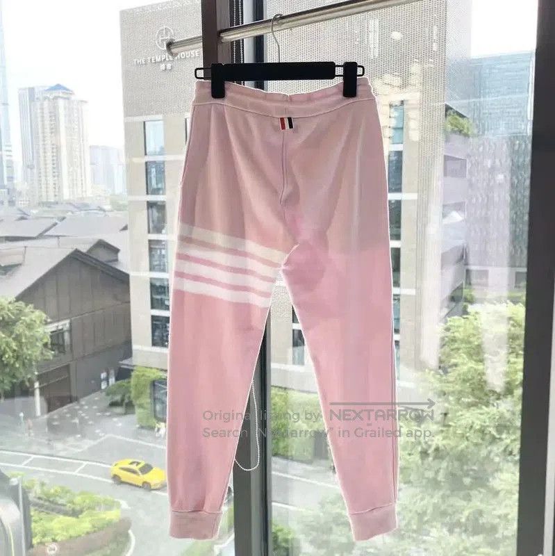 Thom Browne Thom Browne Pink Cotton Casual Pants . Size 28" / US 6 / IT 42 - 2 Thumbnail