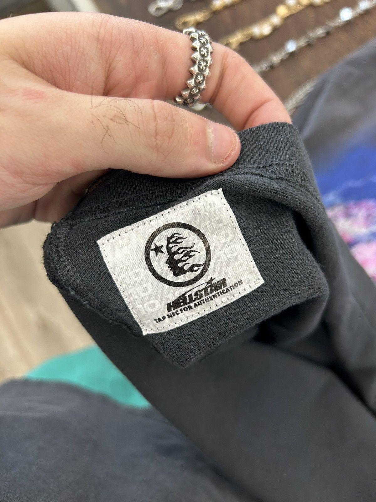 HELLSTAR Hellstar Powered By The Star Football Helmet Tee Black Size US L / EU 52-54 / 3 - 7 Thumbnail