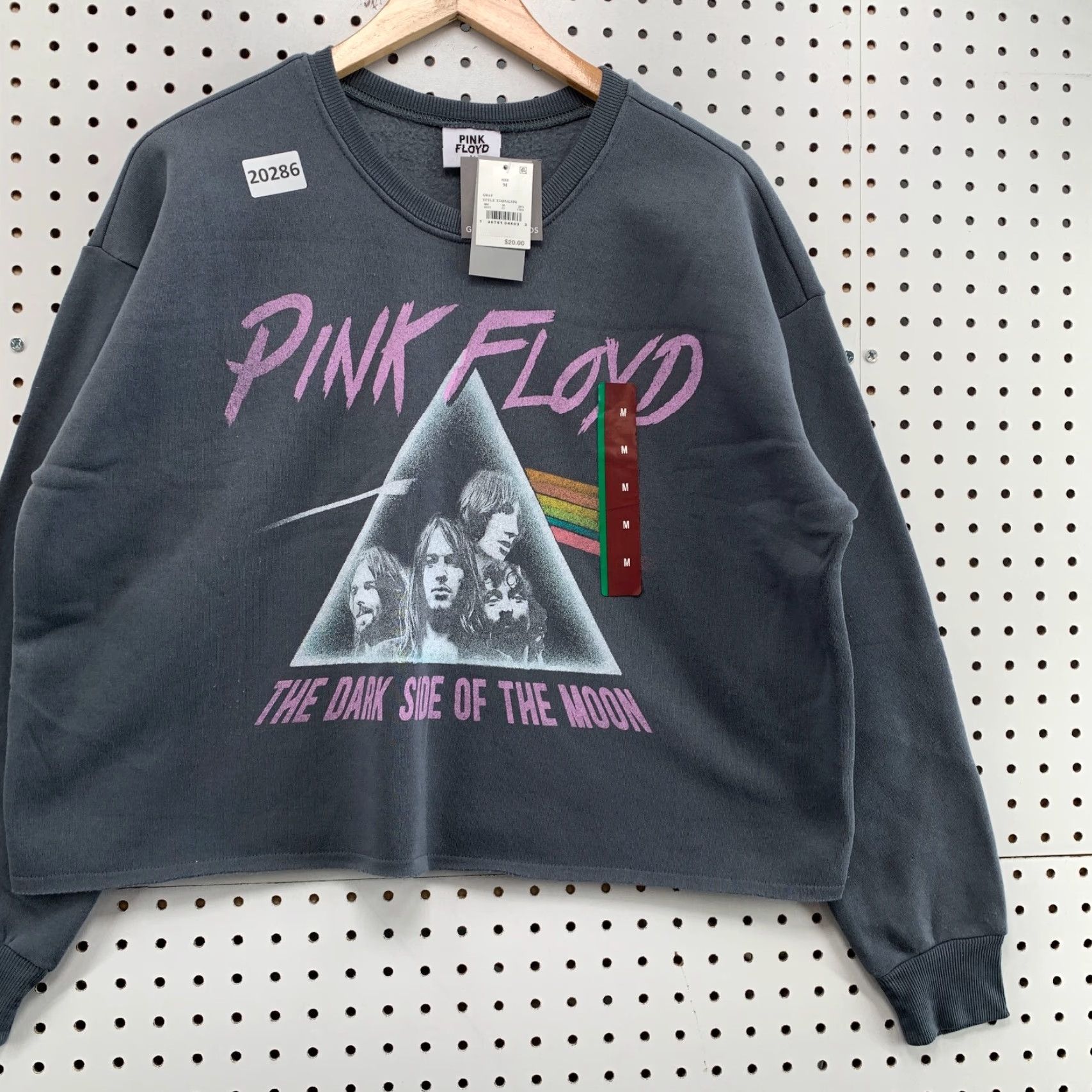 Vintage VINTAGE New Pink Floyd Crewneck Sweatshirt Gray Womens Medium Dark Side MOON 25x22.5 Size M / US 6-8 / IT 42-44 - 5 Thumbnail