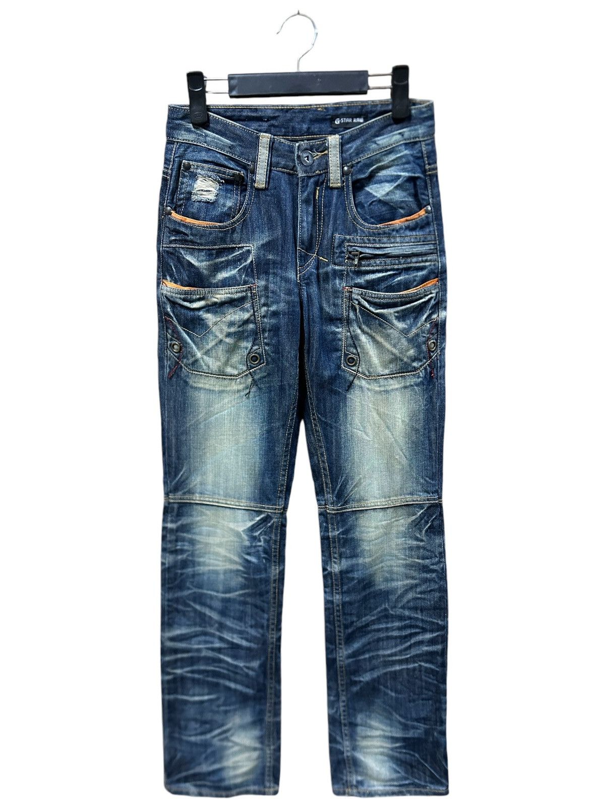 G-Star × Vintage Vintage Gstar Raw Crazy Fade Rusty y2k Jeans Size US 27 - 1 Thumbnail