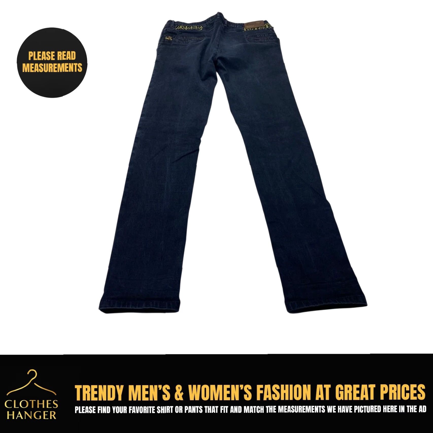CO KOYO Mens Jeans 36x33 Blue Denim Stretch Relaxed Straight 8520 Size US 36 / EU 52 - 2 Thumbnail