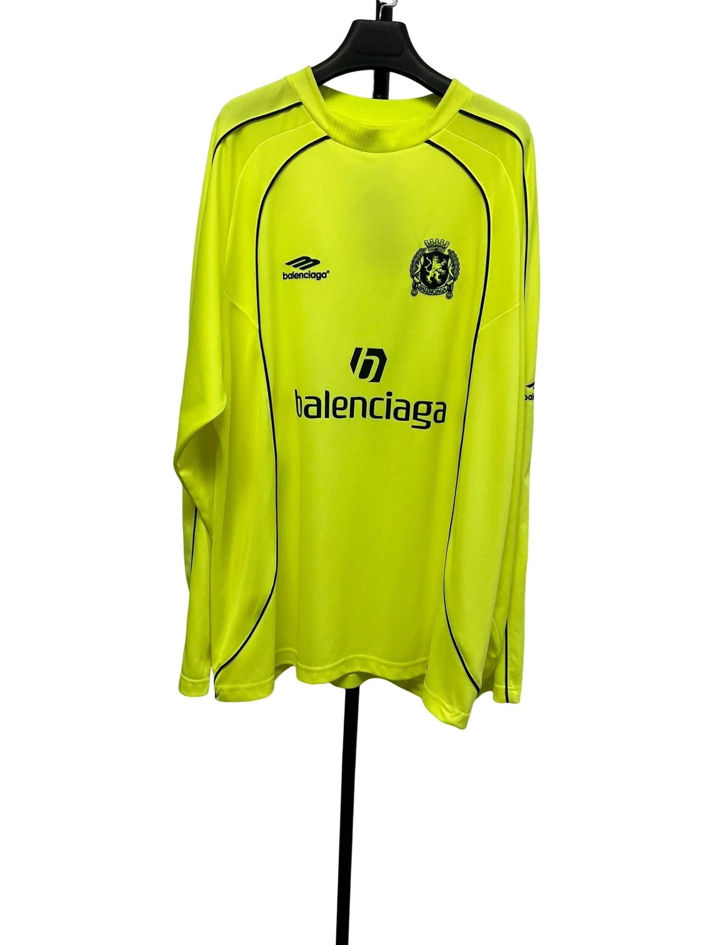 Balenciaga Balenciaga Neon Logo Long Sleeve Shirt Size 1 Size US S / EU 44-46 / 1 - 1 Thumbnail