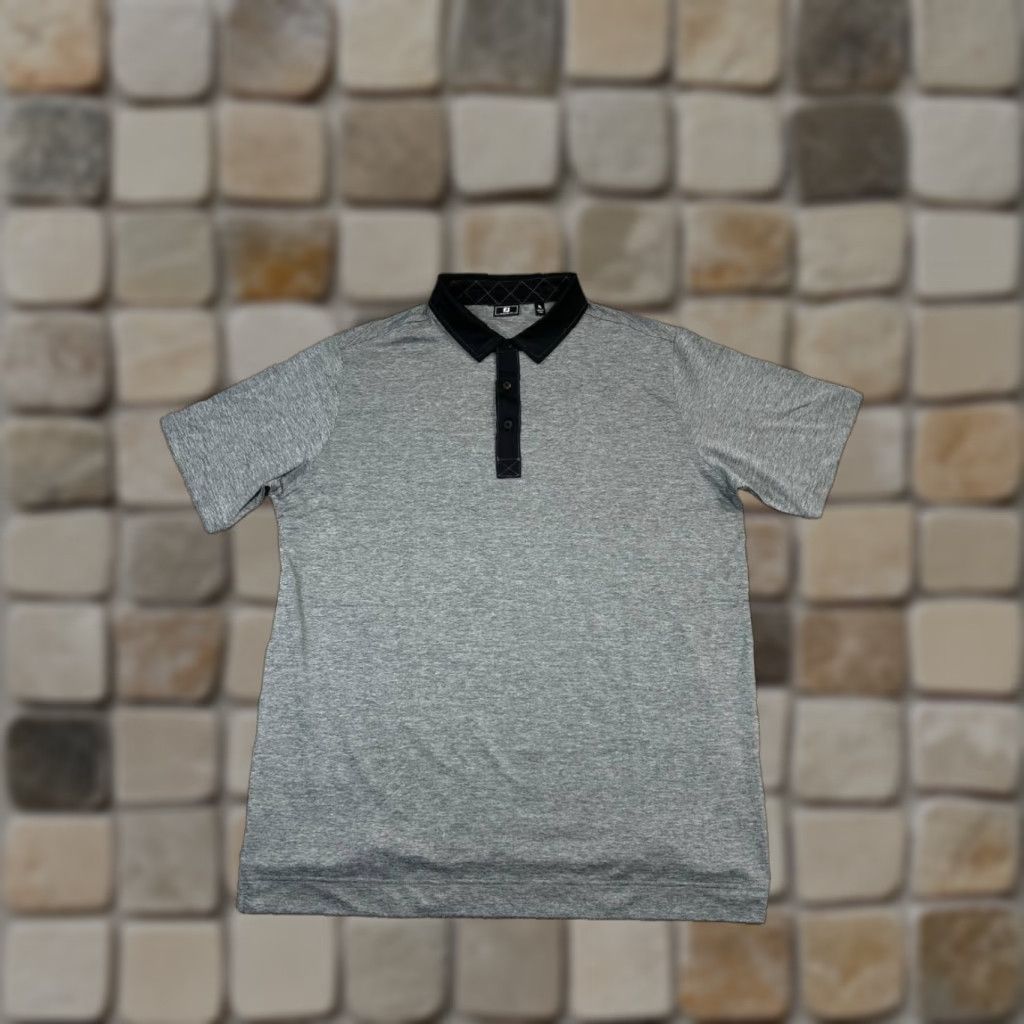 Footjoy FootJoy Polo Shirt Mens XL Gray Black Golf Polo Shirt Casual Sports Weathered by FootJoy Size US XL / EU 56 / 4 - 1 Thumbnail