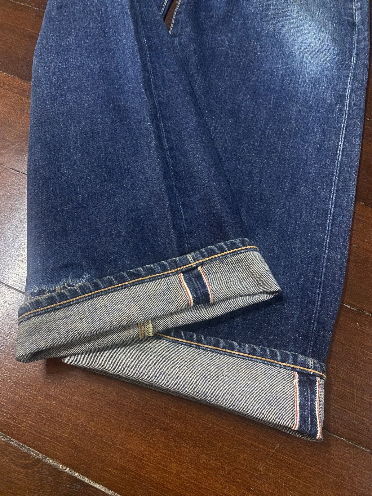 Edwin Vintage 90s Edwin 505 Selvedge Straight Jeans wide leg Size US 36 / EU 52 - 16 Thumbnail