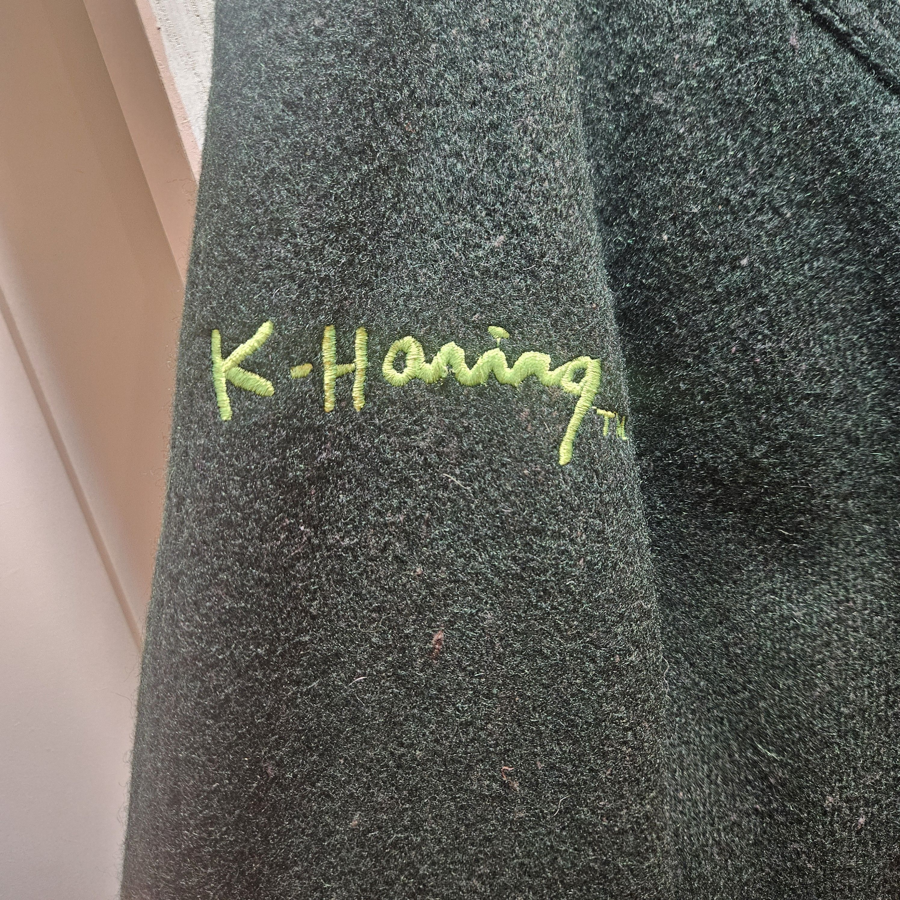 Keith Haring OG 90s Keith Haring Pop Shop wool bomber jacket. V V rare. Size US XL / EU 56 / 4 - 8 Thumbnail
