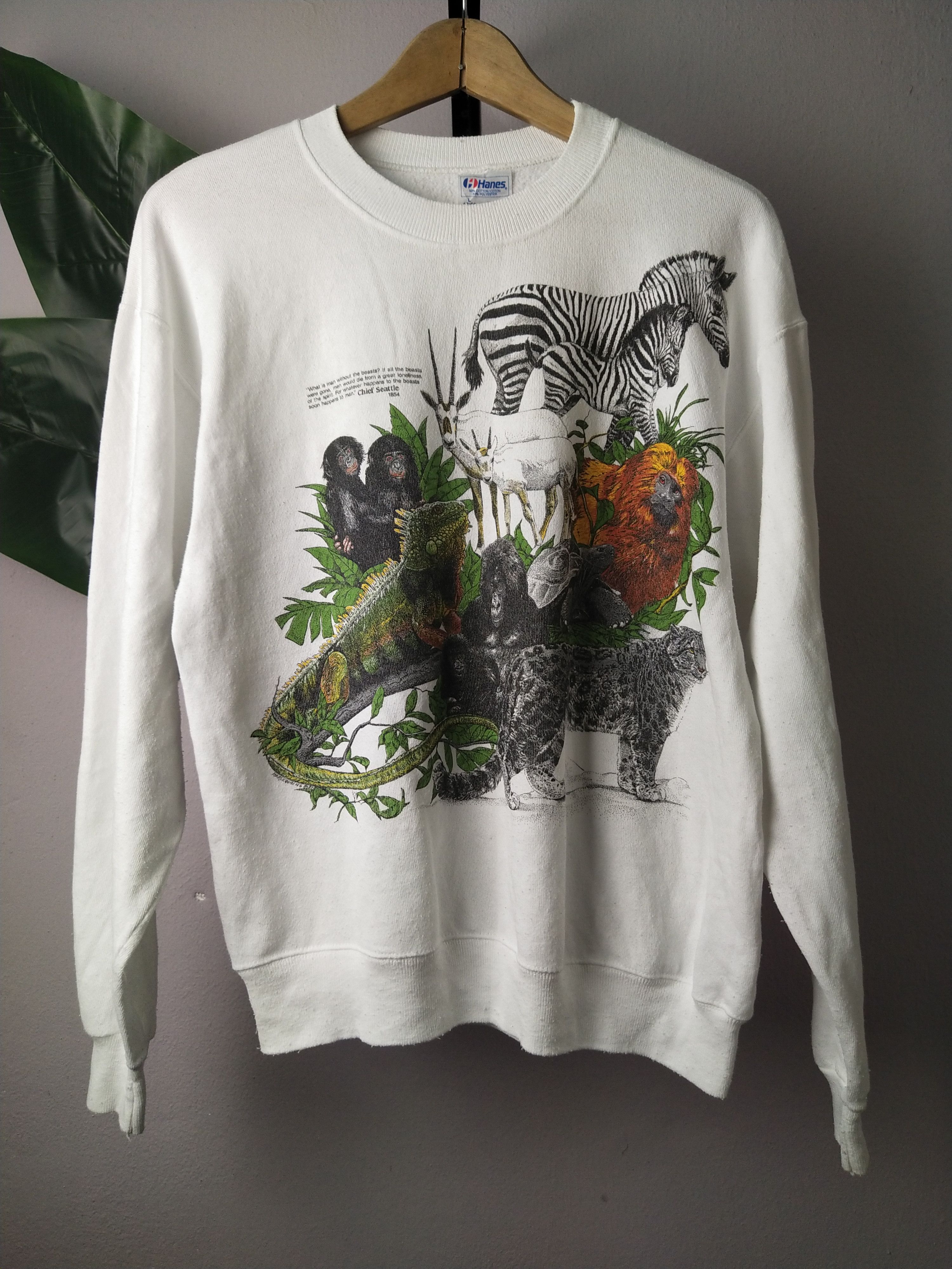 Habitat × Hanes × Vintage Vintage 80s Habitat x San diego Zoo x Marlequin @ 1987 Size US L / EU 52-54 / 3 - 1 Thumbnail