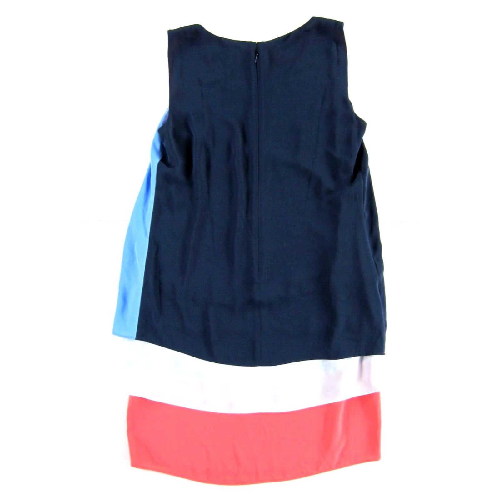 Bcbgmaxazria NWT BCBGMAXAZRIA Haley Blue White Coral Sleeveless Tunic Shift Tank Dress 8 Size M / US 6-8 / IT 42-44 - 2 Thumbnail