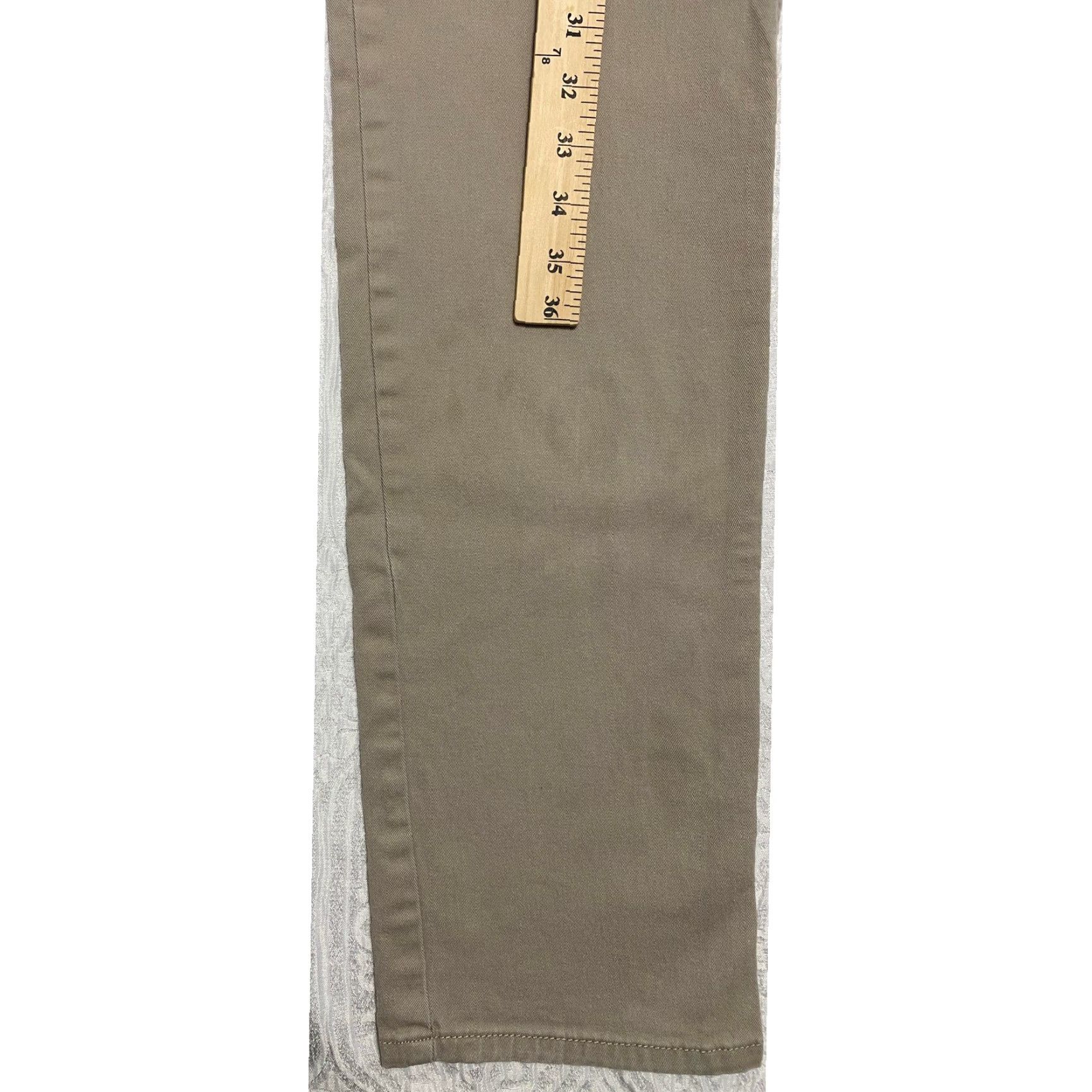 H&M H&M Khaki Chino Pants Men Slim 30 Beige Straight Flat Front Zip Button Casual Pants Size US 30 / EU 46 - 4 Thumbnail