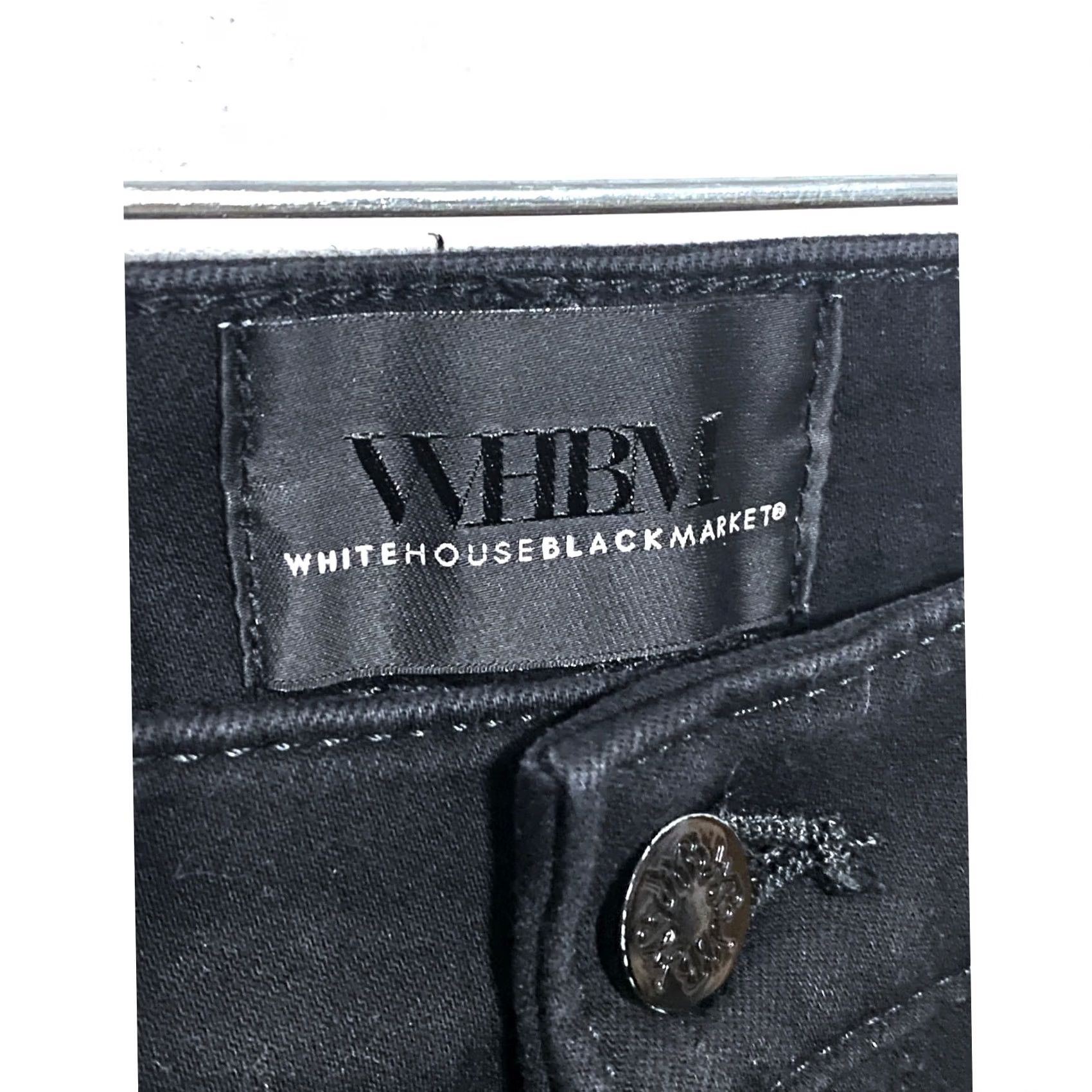 White House Black Market VINTAGE White House Black Market High Rise Skinny Ankle Sculpt Black Jeans 6 Stretch Women's Jeans Size 28" / US 6 / IT 42 - 5 Thumbnail