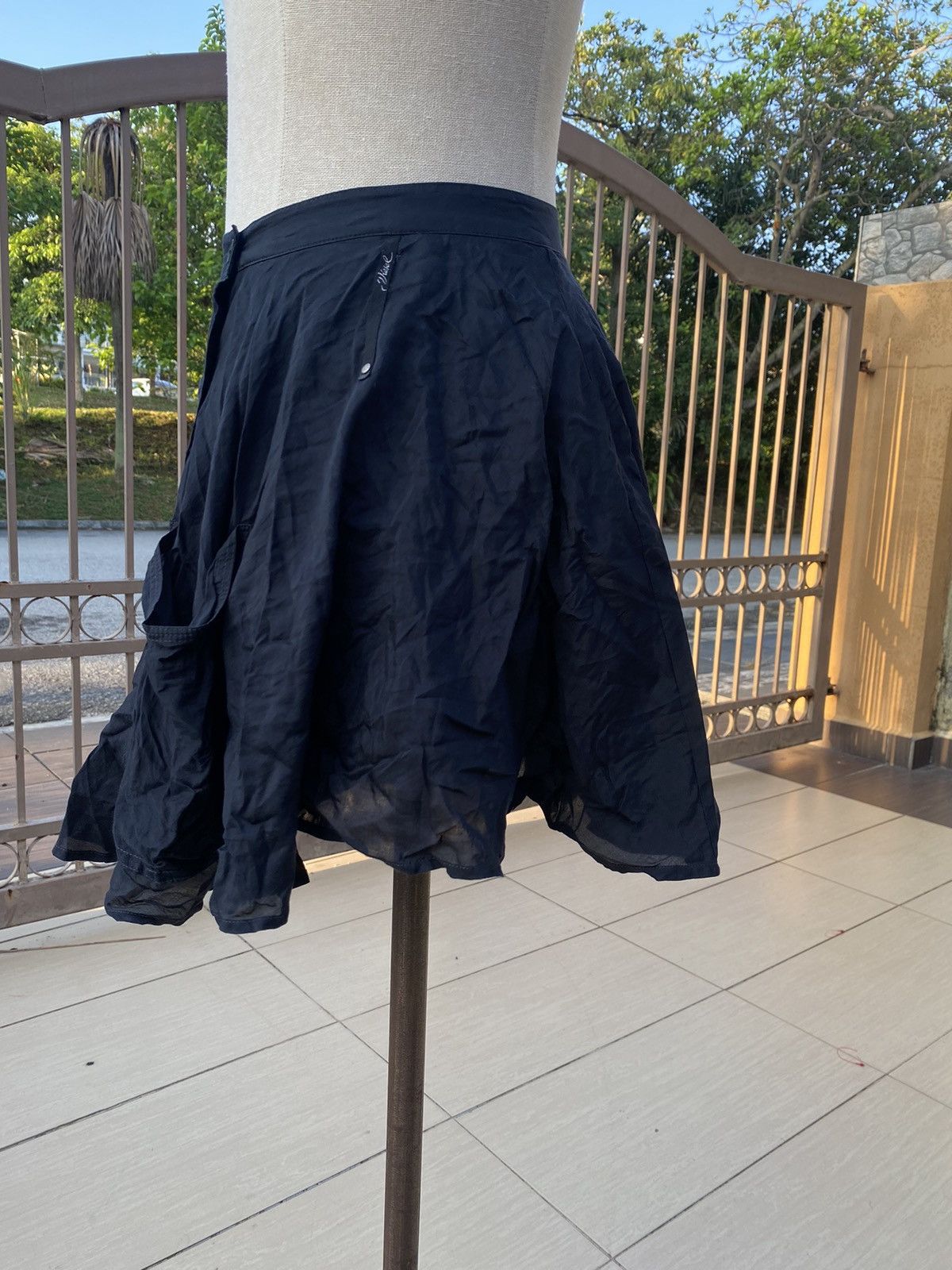 Diesel black silk cotton mini skirt Size 26" / US 2 / IT 38 - 2 Thumbnail