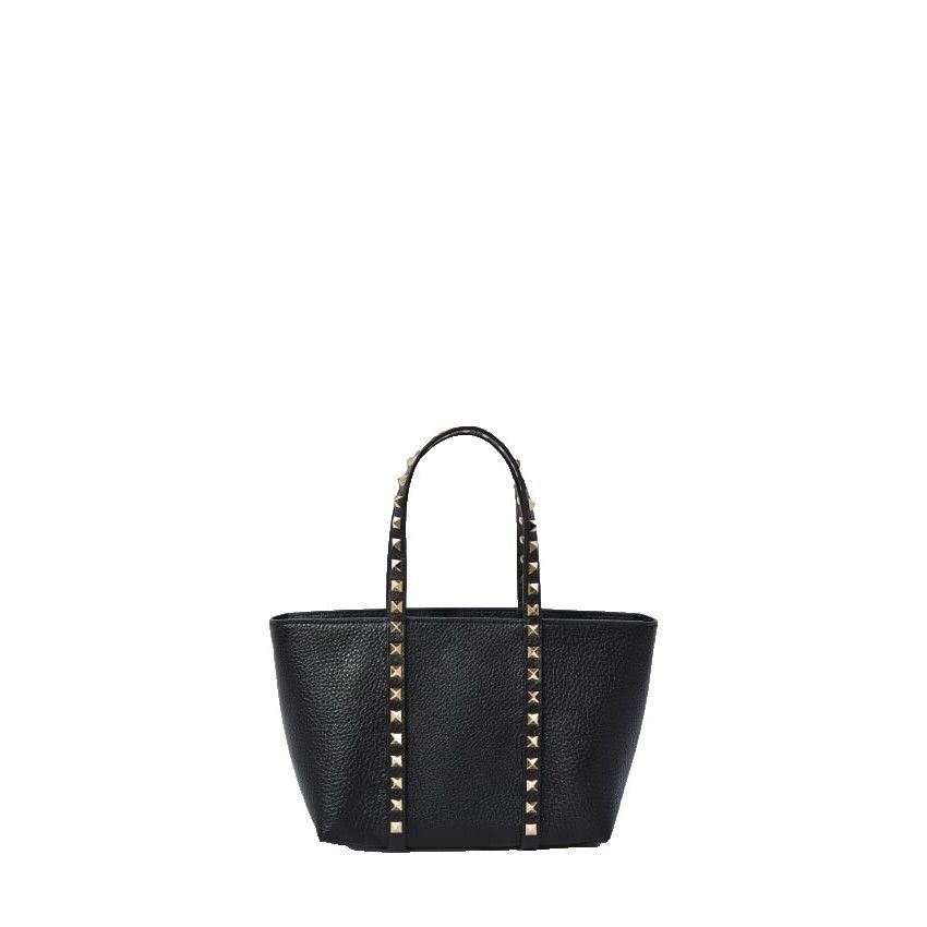 Valentino VALENTINO GARAVANI Small Rockstud Black Grained Leather Shop Size ONE SIZE - 1 Thumbnail
