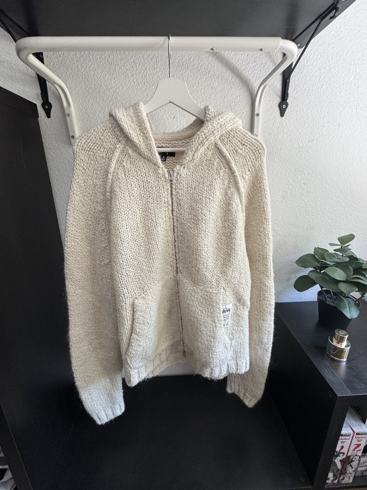 トップス stussy CHUNKY KNIT ZIP HOODIE Stussy Stussy Chunky Knit Zip up hoodie | Grailed