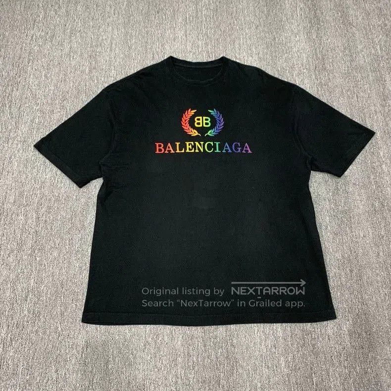 Balenciaga Balenciaga Rainbow Wheat Ear T-shirt. Size US M / EU 48-50 / 2 - 1 Thumbnail