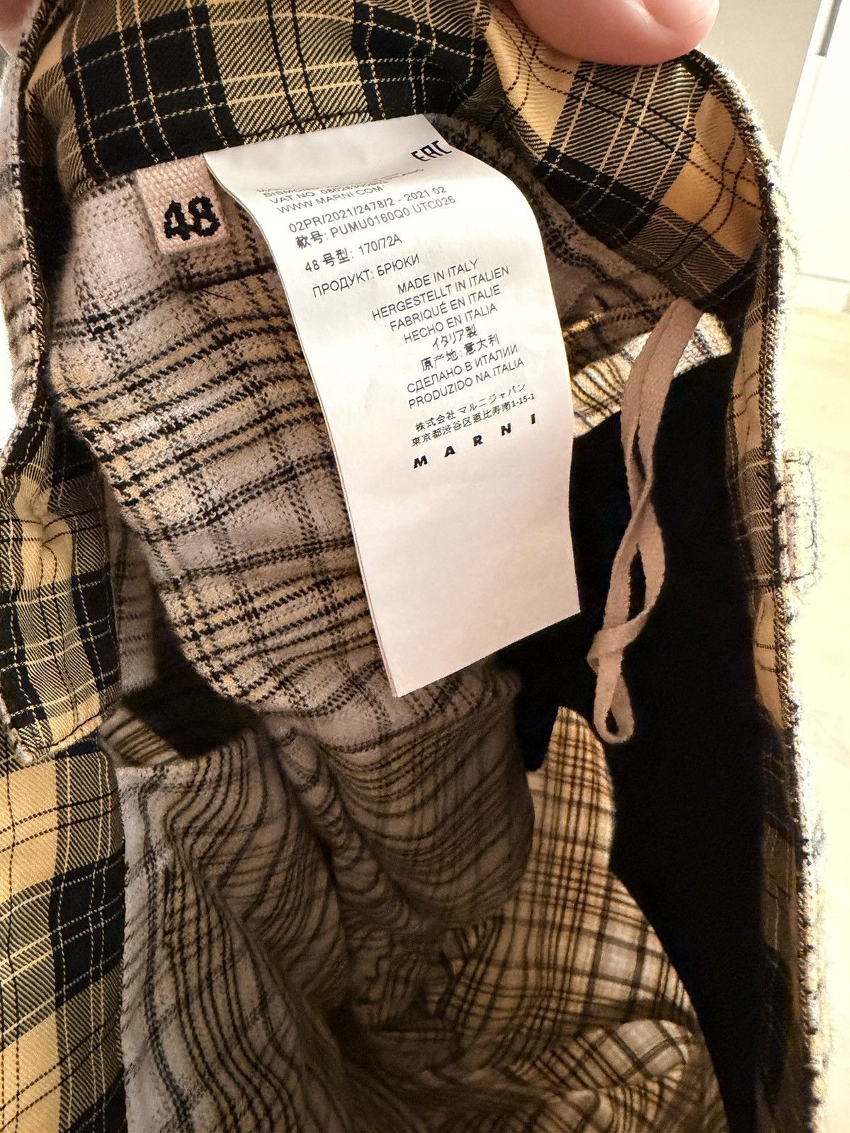 Marni Marni Checker Pants Size US 38 / EU 54 - 8 Thumbnail