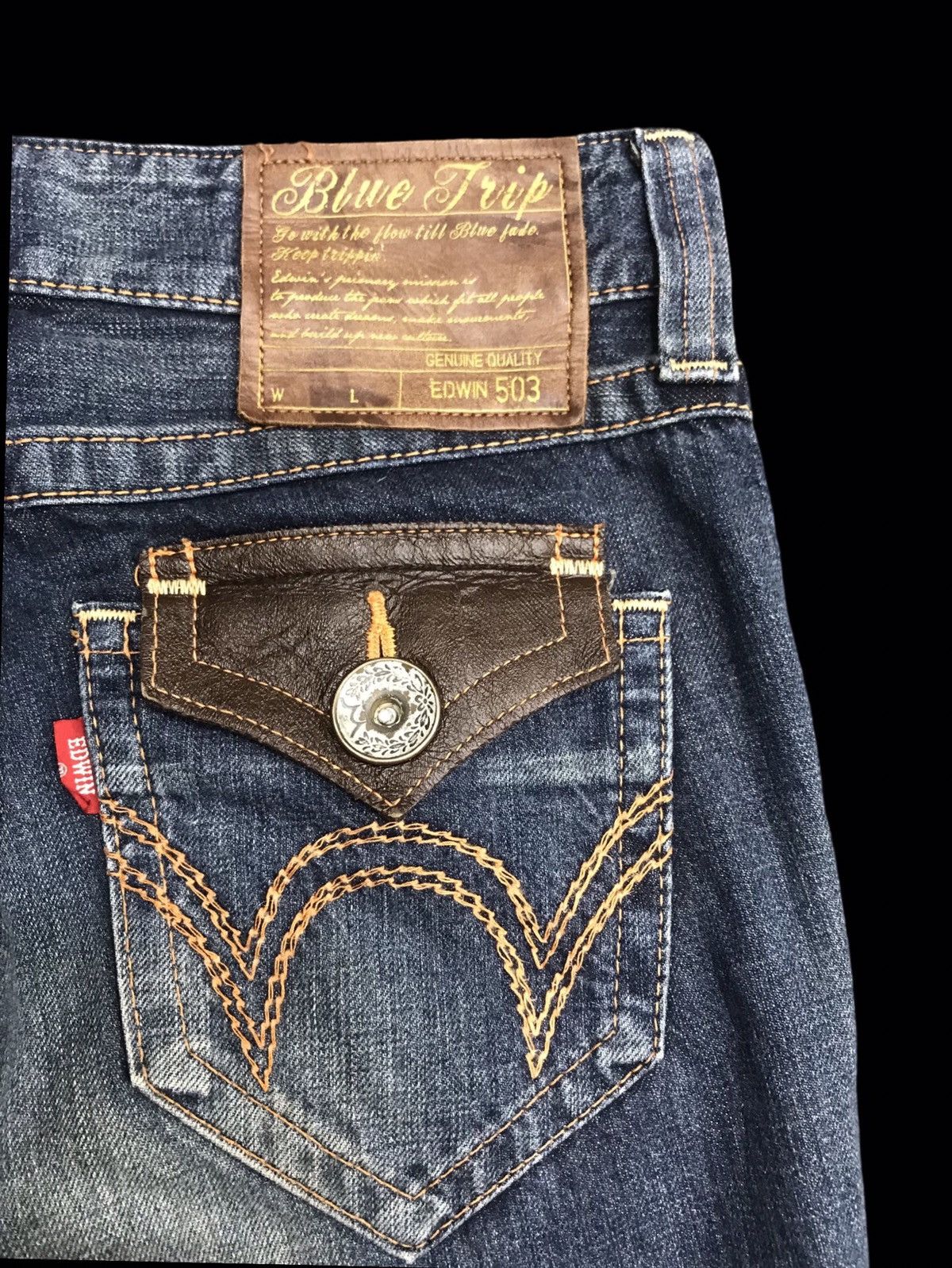 Edwin 💥FLARE💥Archival Rusty EDWIN Stone Wash Denim F62 Size US 30 / EU 46 - 16 Thumbnail