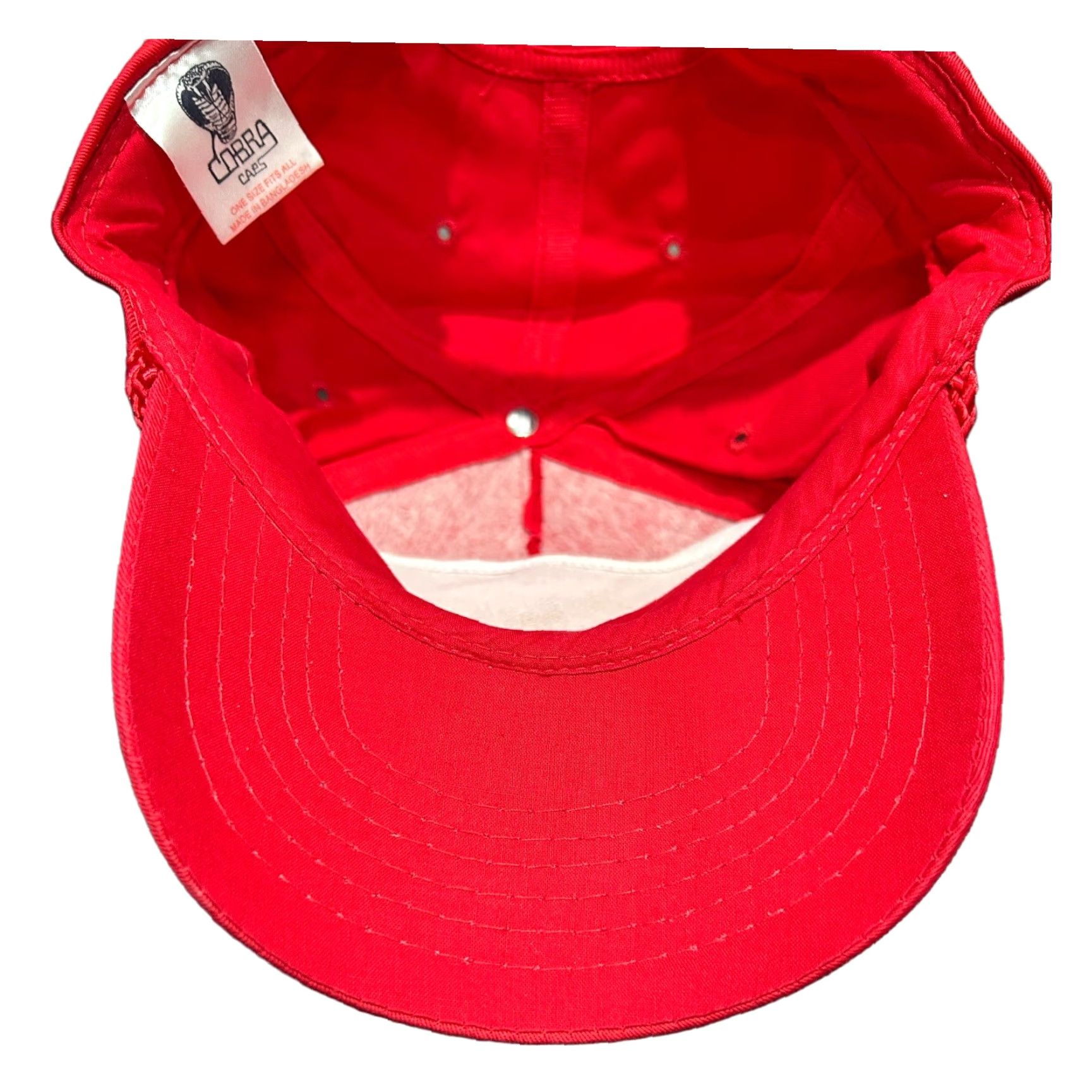 Vintage Vtg. 90’s Dodge Different Ram Red Trucker Hat adjustable Cobra Cap Tag Mens Trucker Hat Red Cotton Solid Adjustable Cap Cars Theme 90s Mens Size ONE SIZE - 5 Thumbnail