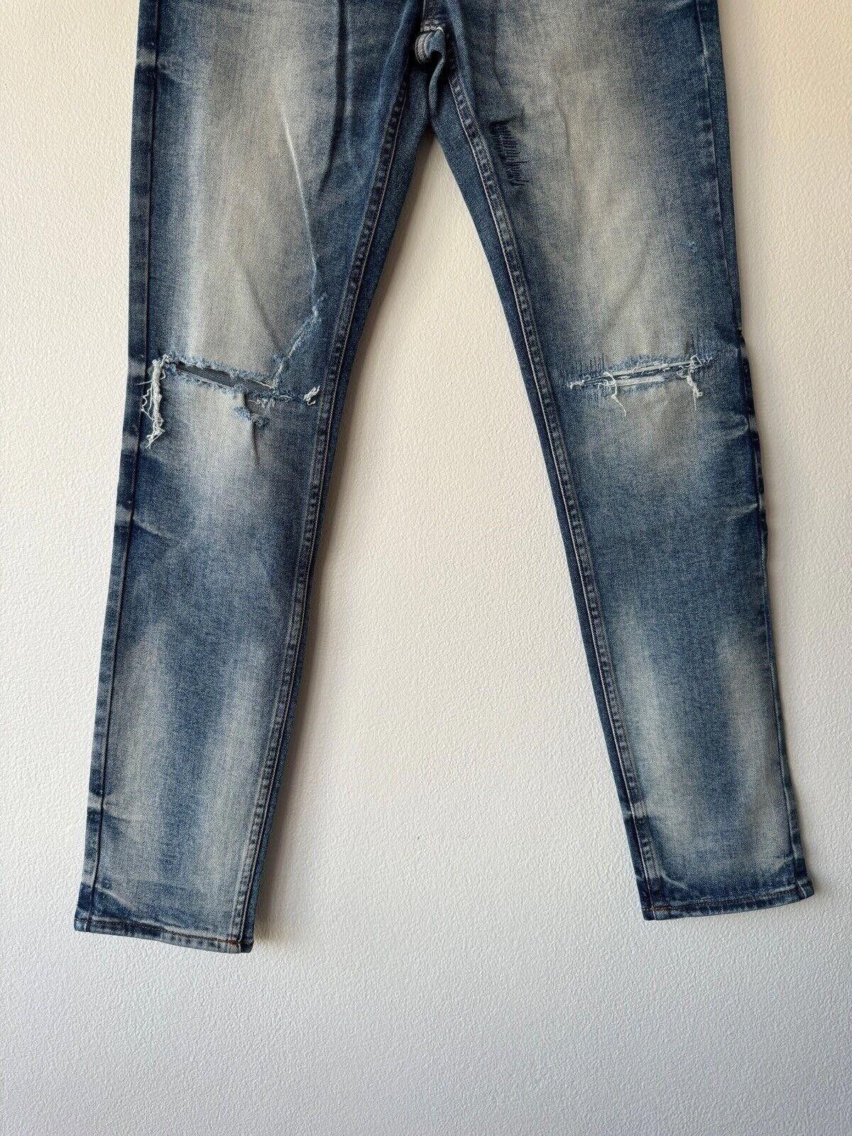 Ksubi new Ksubi mens denim jean chitch 32 blue back flag tag Size US 32 / EU 48 - 3 Thumbnail