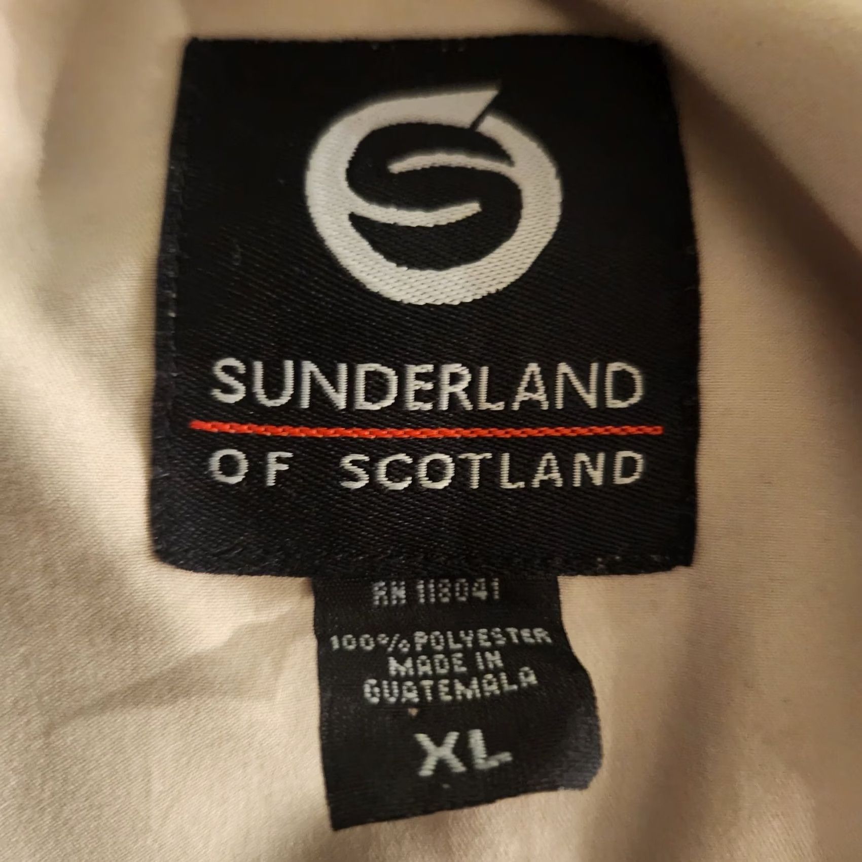 Vintage VINTAGE SUNDERLAND of SCOTLAND The Memorial Tournament V-Neck Pullover XL Golf Men Beige Logo Pullover Long Sleeve-Indoors Activewear Size US XL / EU 56 / 4 - 6 Thumbnail
