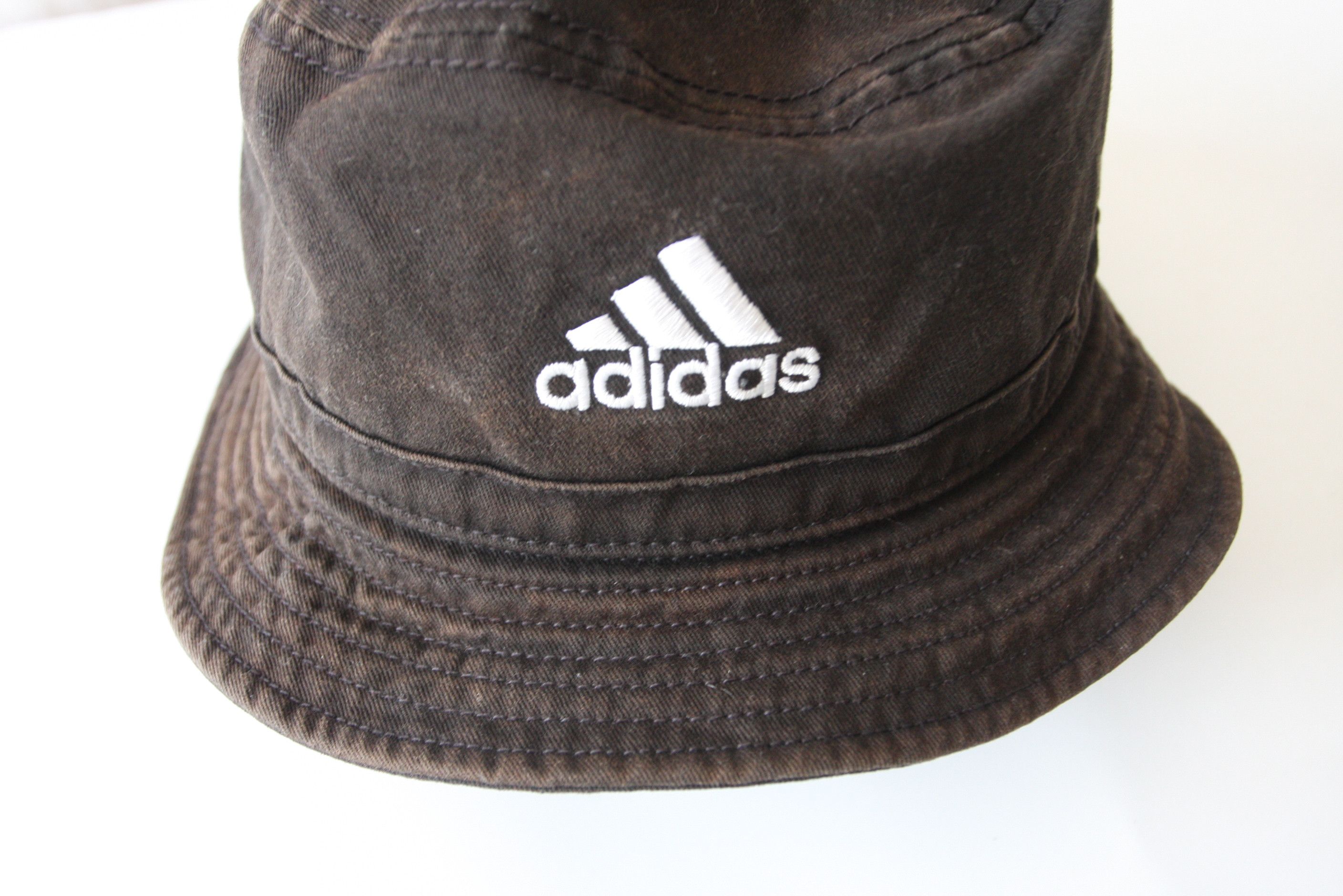 Adidas Adidas Bucket Hat Size S Black w/ Fading and Strain Size ONE SIZE - 4 Thumbnail