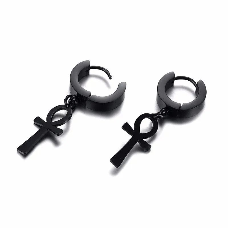 Japanese Brand × Vintage 1Pair EGYPTIAN CROSS Earrings Size ONE SIZE - 1 Thumbnail