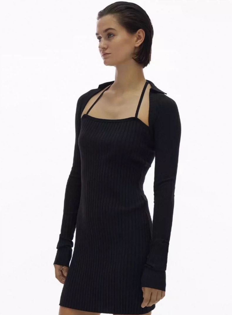 Helmut Lang HELMUT LANG Knitted dress Size XXS / US 00 / IT 34 - 1 Thumbnail