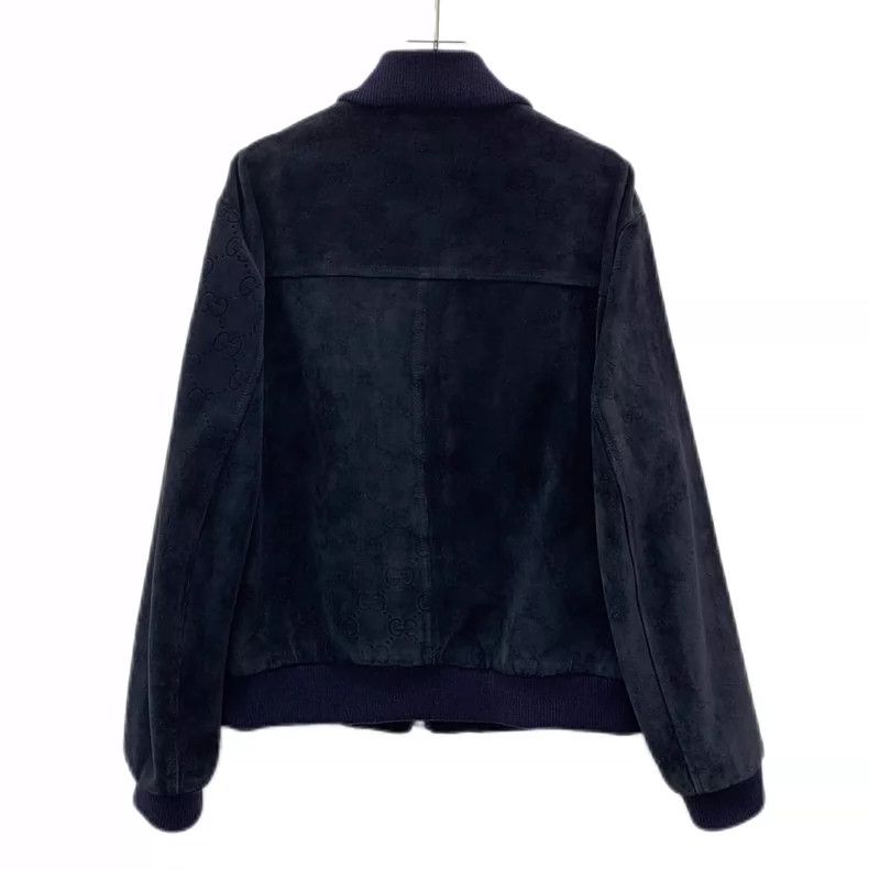 Gucci Gucci Dark blue logo embossed dark pattern full print cow l Size US M / EU 48-50 / 2 - 2 Thumbnail