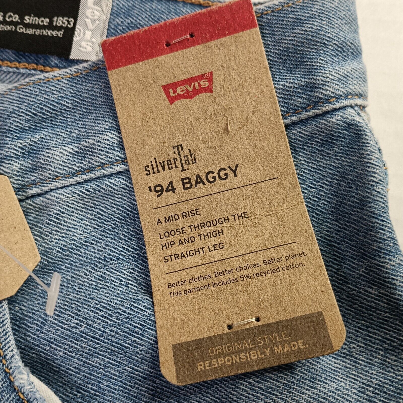 Levi's Levi's Silvertab 94 Baggy Distressed Jeans Womens Size 28x31 Size 28" / US 6 / IT 42 - 4 Thumbnail