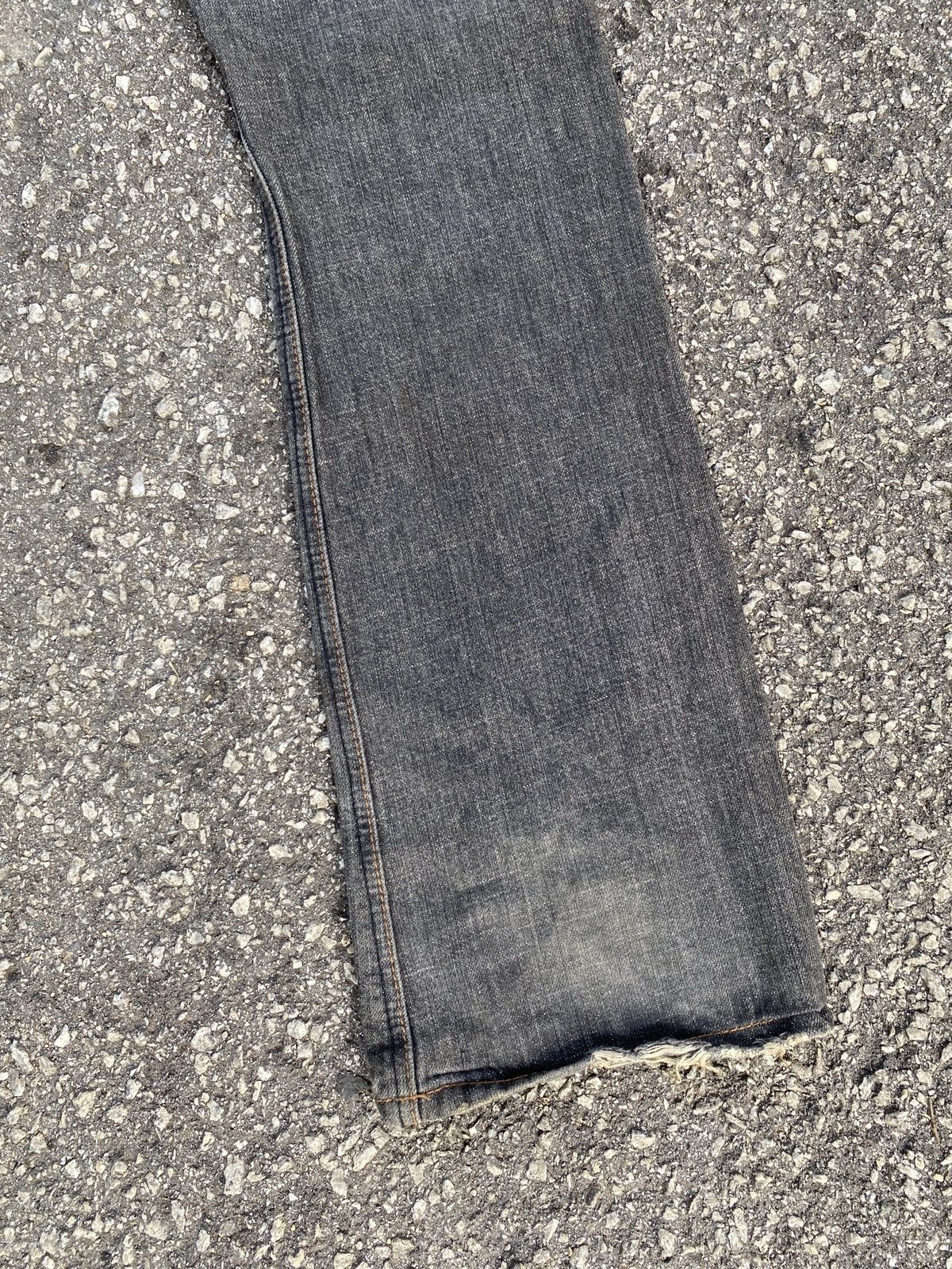 If Six Was Nine × Japanese Brand × Le Grande Bleu (L.G.B.) Flare Vintage Steen Blue Patchwork Distressed Denim Size US 31 - 10 Thumbnail