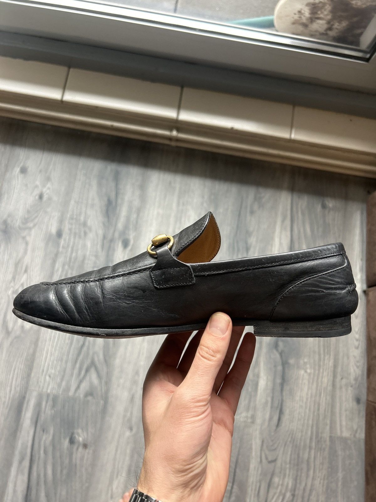 Gucci Black Horsebit Loafers in Leather Size US 7 / EU 40 - 15 Thumbnail