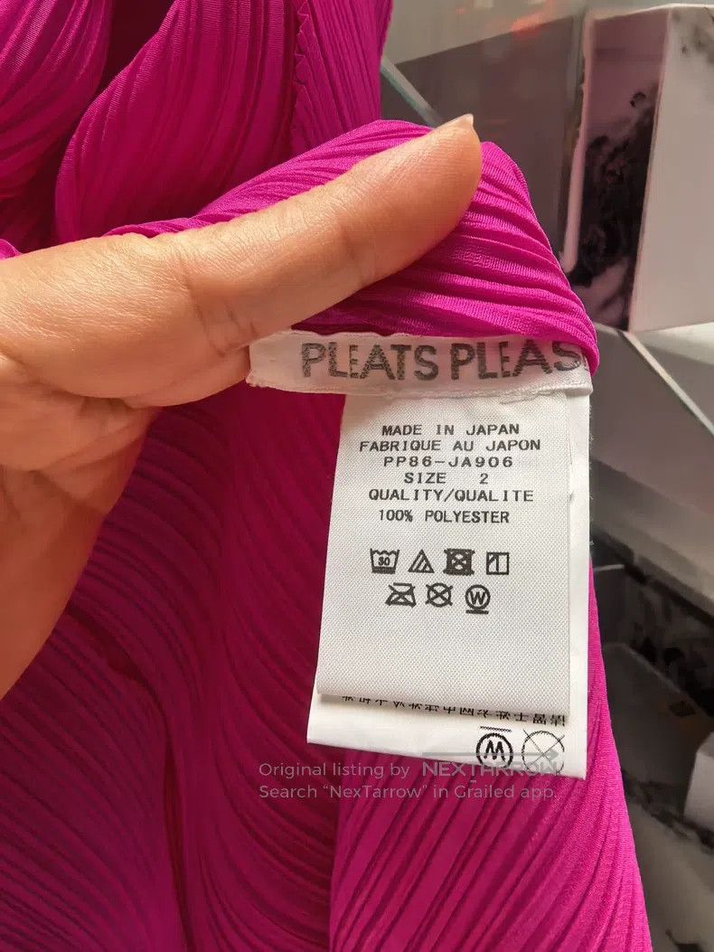 Issey Miyake Issey Miyake Iridescent Cardigan Trench Coat - Fuchsia Size M / US 6-8 / IT 42-44 - 2 Thumbnail