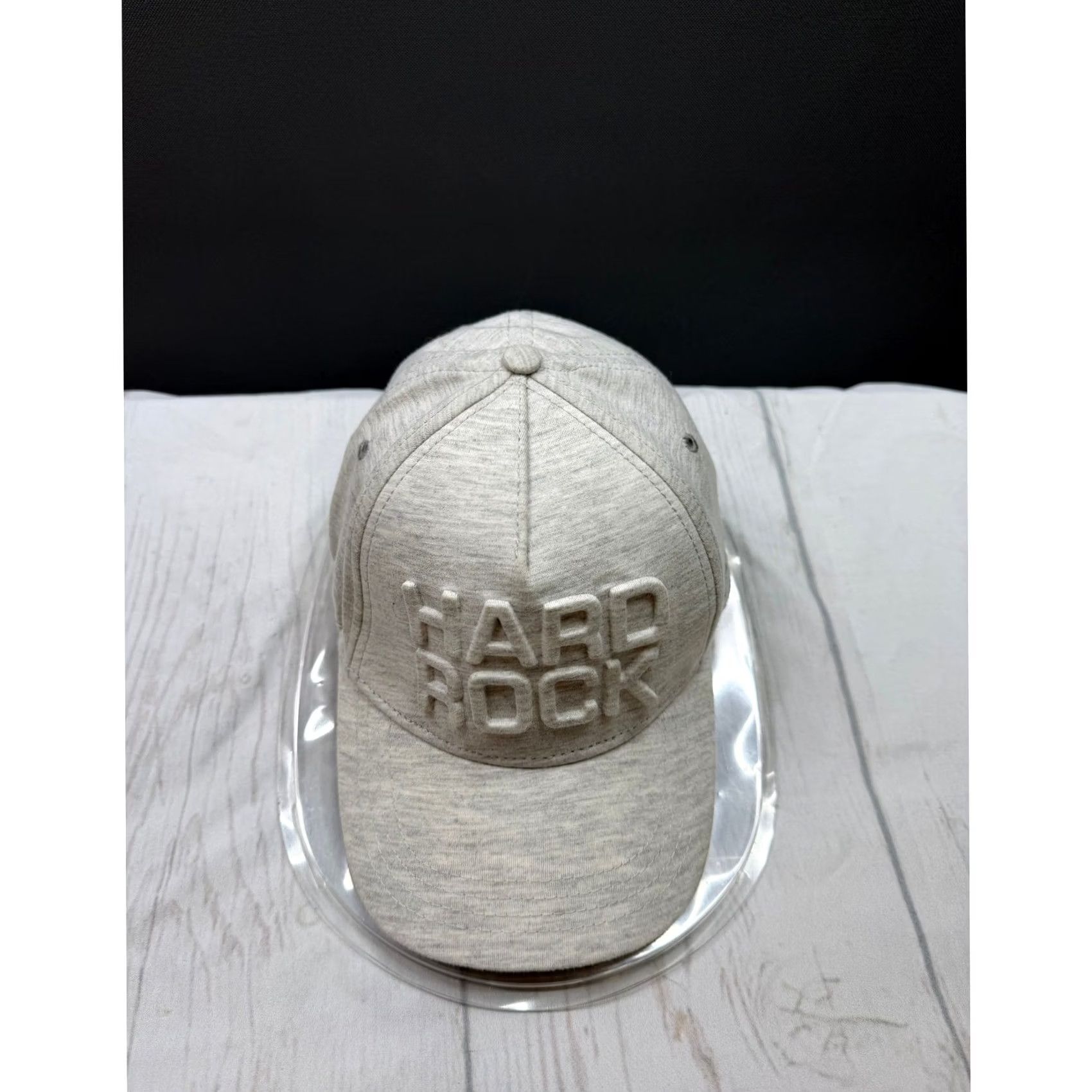 Hard Rock Cafe Hard Rock Baseball Cap Unisex Grey 3D Embossed Logo Structured OSFM Size ONE SIZE - 2 Thumbnail