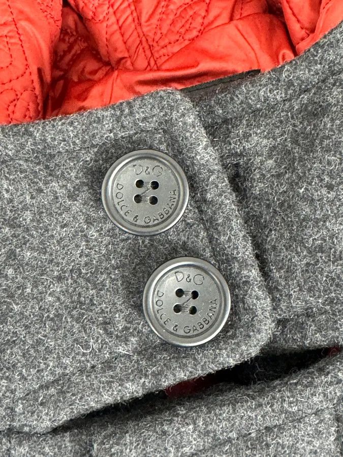 Dolce & Gabbana AW2007 Dolce & Gabbana Montgomery Grey Wool Hooded Long Coat Size US M / EU 48-50 / 2 - 13 Thumbnail