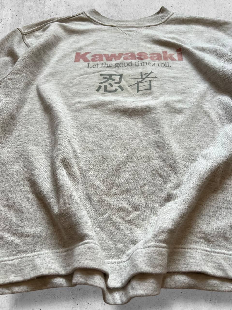 Other KAWASAKI vintage Racing sweatshirt long sleeve logo Size US L / EU 52-54 / 3 - 6 Thumbnail