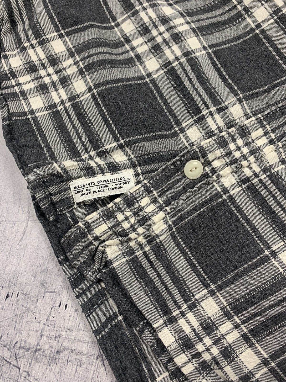 Allsaints Allsaints Edgemont L SVL Shirt Plaid Long Sleeve Mens Size S Size US S / EU 44-46 / 1 - 4 Thumbnail