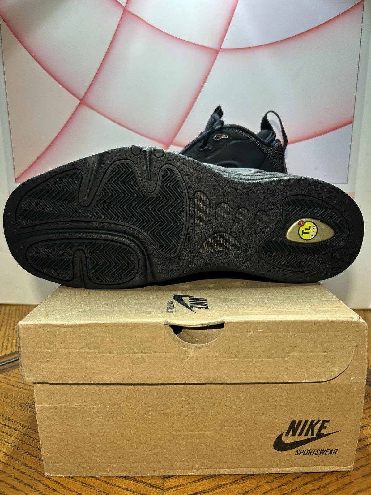 Nike Size 11.5 - Nike Total Air Foamposite Max Black Anthracite Size US 11.5 / EU 44-45 - 8 Thumbnail