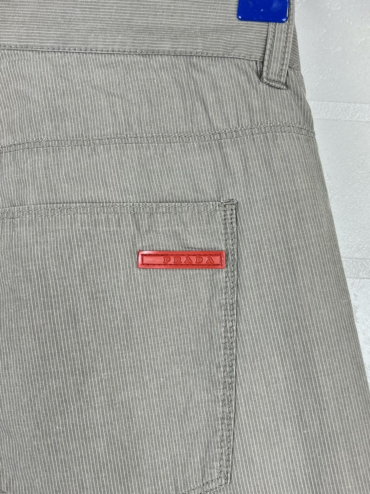 Prada PRADA MILANO Pants Red Tab Beige Classic Cotton Lightweight Size US 32 / EU 48 - 6 Thumbnail