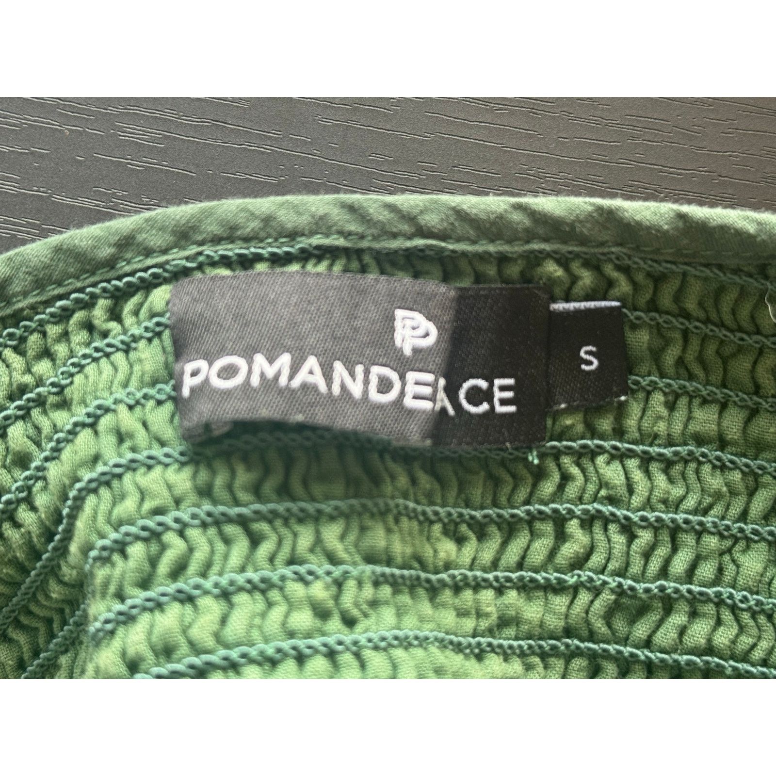 Other Pomander Place 100 Percent Cotton Green Smocked Tiered Dress Size S / US 4 / IT 40 - 4 Thumbnail