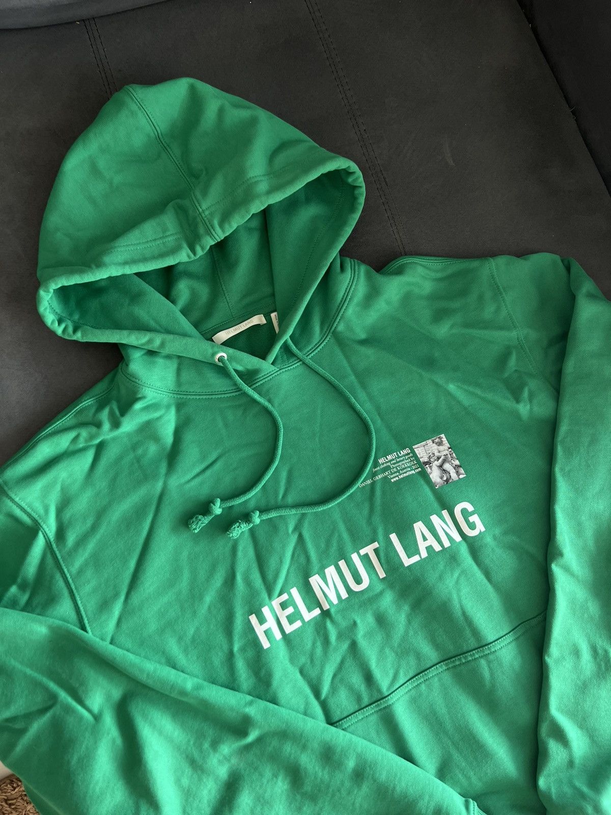 Helmut Lang Helmut Lang big logo hoodie ship one week from Spain Size US L / EU 52-54 / 3 - 2 Thumbnail