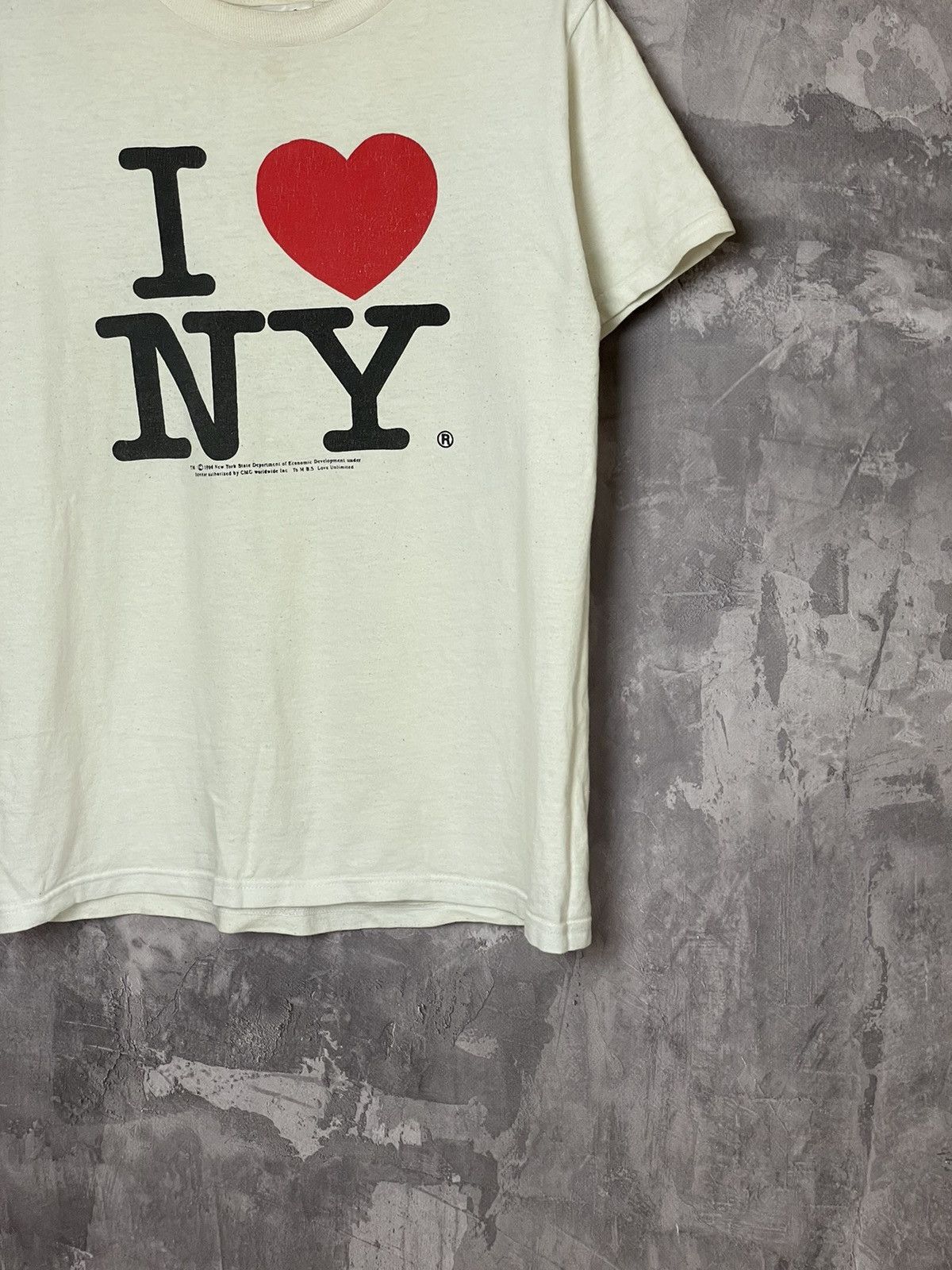 Vintage Rare! 1996 Vintage New York T Shirt I Love NY 90’s USA Hype Size US S / EU 44-46 / 1 - 5 Thumbnail