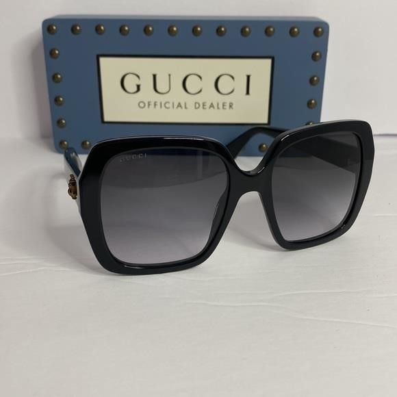 Gucci 💯- New Gucci GG0096S 001 54 Ladies Sunglasses Size ONE SIZE - 9 Thumbnail