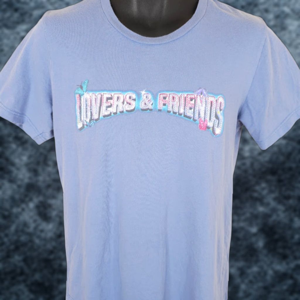 Vintage VINTAGE Lovers & Friends T Shirt Mens Medium Blue 2022 Music Festival Hip Hop Mens Shirt Blue 2022 Music Festival Hip Hop Fans Size US M / EU 48-50 / 2 - 1 Thumbnail