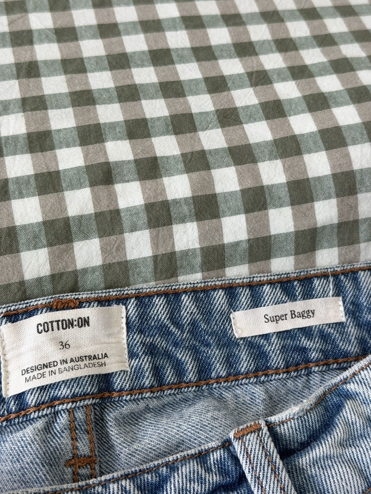 Cotton On COTTON ON MENS Super Baggy Jeans Size US 36 / EU 52 - 5 Thumbnail
