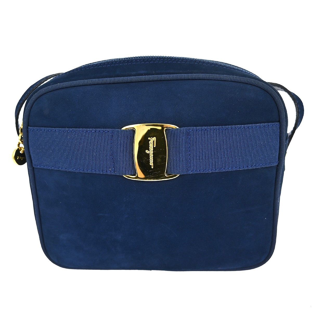 Salvatore Ferragamo Salvatore Ferragamo Vala Shoulder Bag Suede Size ONE SIZE - 1 Thumbnail