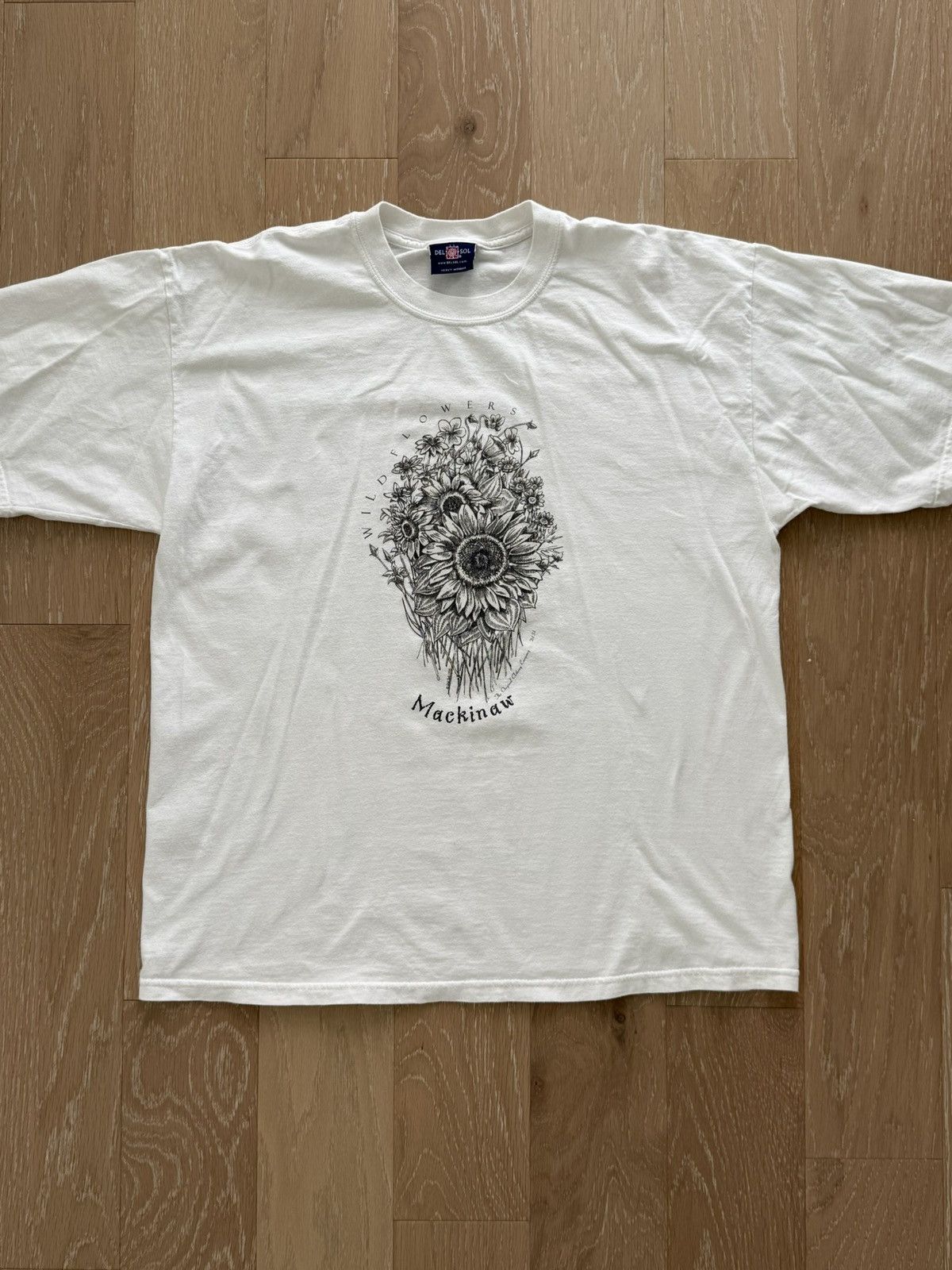 Other Vintage Wildflowers Mackinaw Michigan floral travel shirt Size XL / US 12-14 / IT 48-50 - 7 Thumbnail