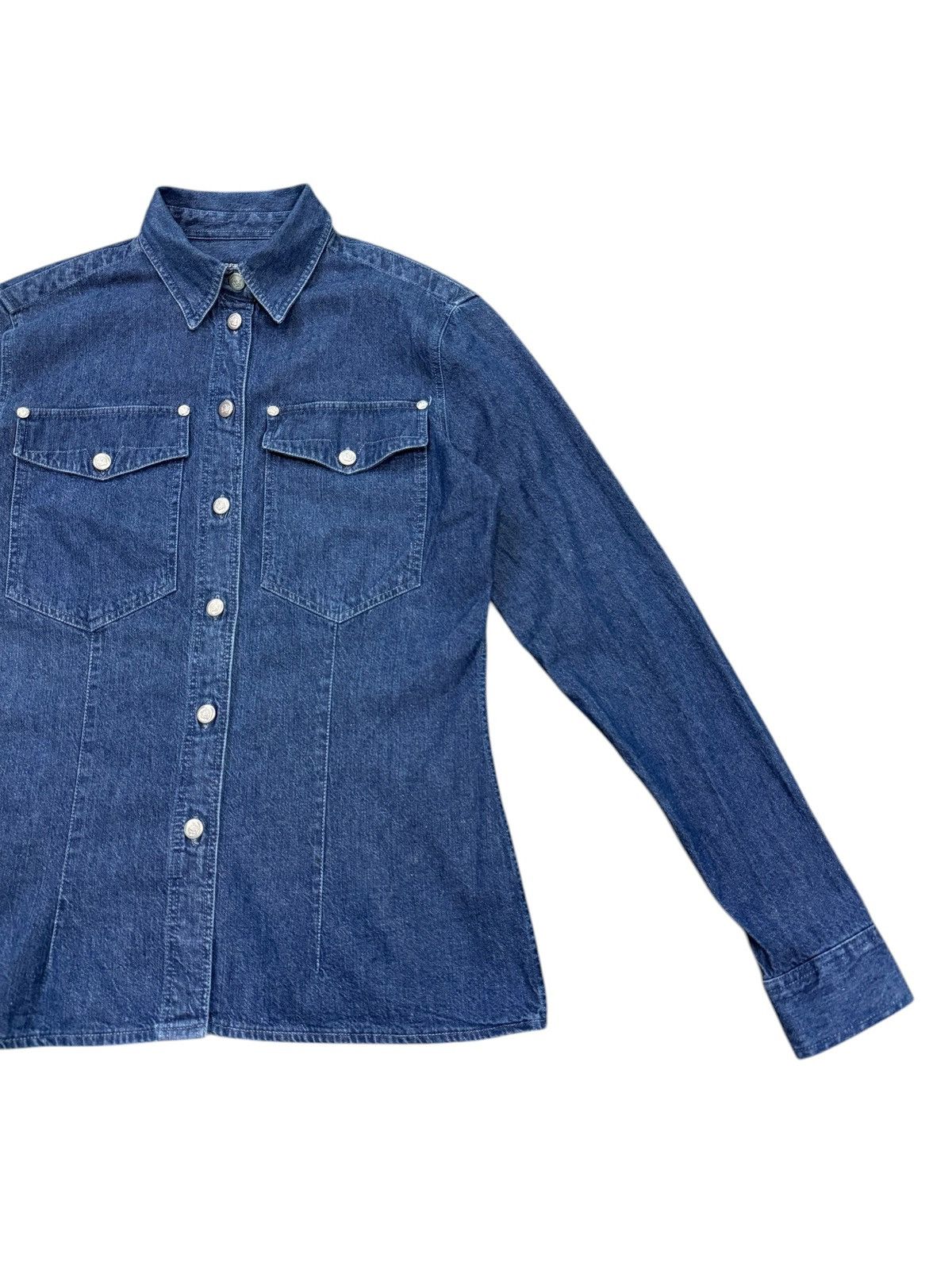 Versace RARE VERSACE WESTERN DENIM SHIRT Size S / US 4 / IT 40 - 5 Thumbnail