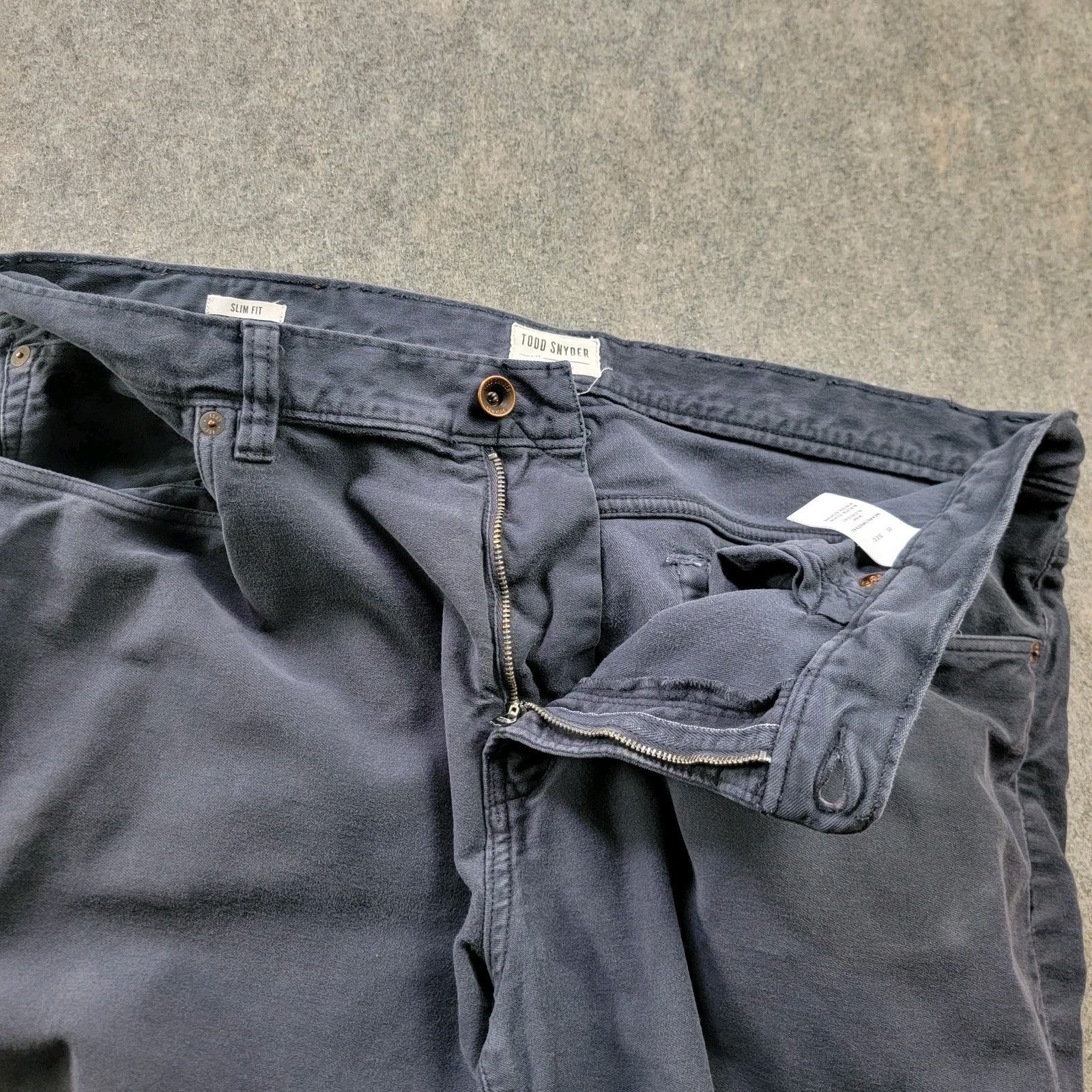 Todd Snyder Todd Snyder Italian Moleskin Slim Fit Chino Pants 5-Pocket Size US 35 - 8 Thumbnail