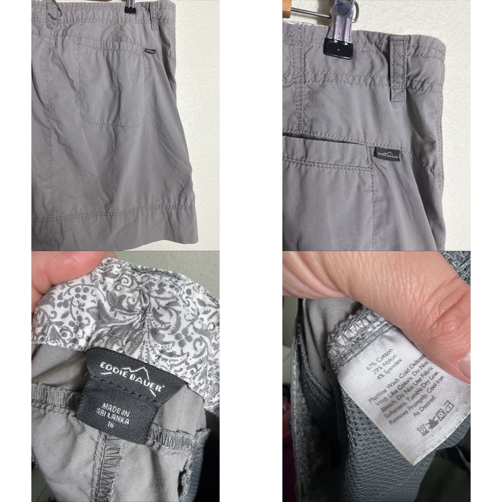 Eddie Bauer Eddie Bauer Skirt Women 16 Olive Drawstring Cargo Cotton Knee Length Mens? Size 38" / US 16 / IT 52 - 9 Thumbnail