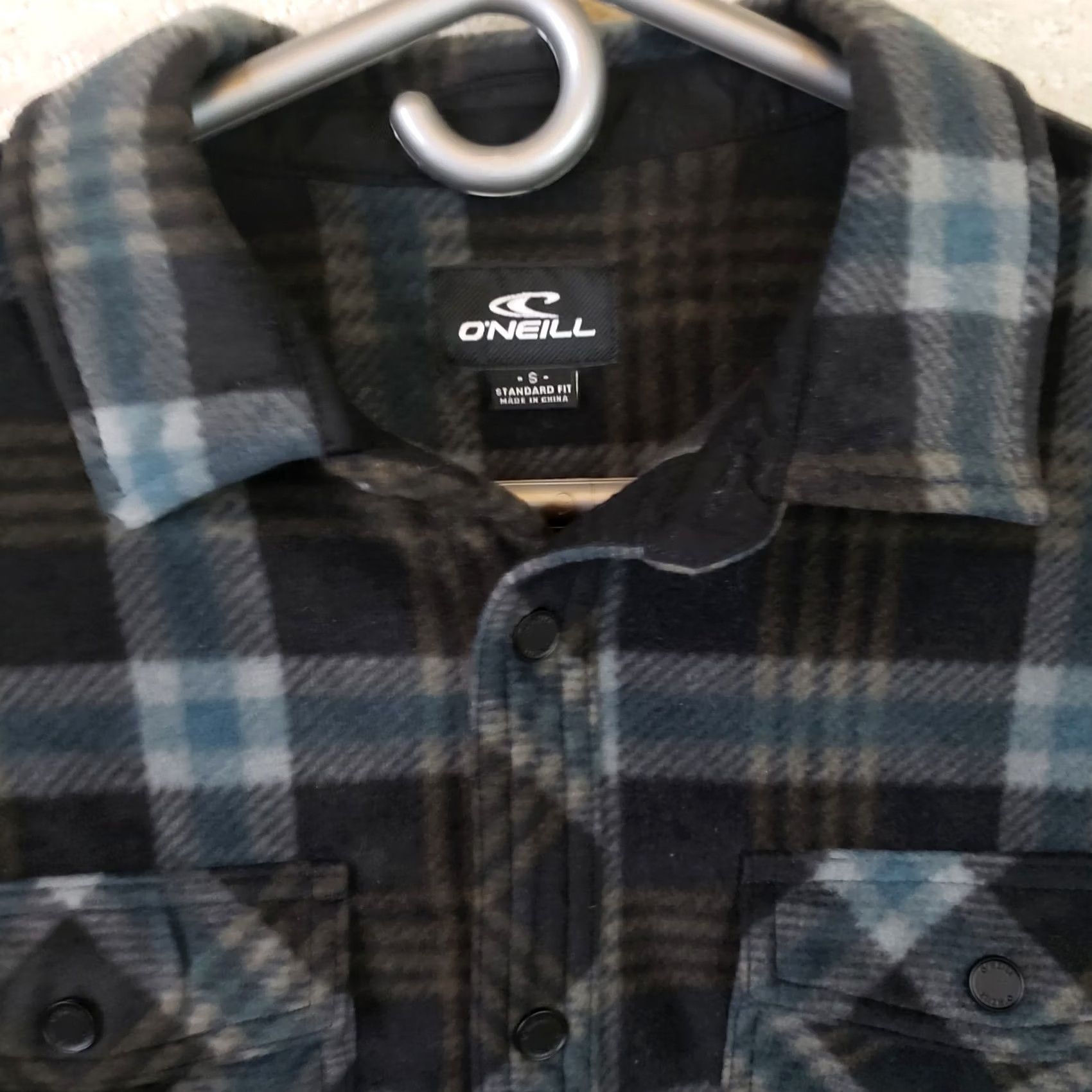 O'Neill O'Neill Shirt Mens S Blue Black Men Jacket Plaid Polyester Schaket Size US S / EU 44-46 / 1 - 4 Thumbnail