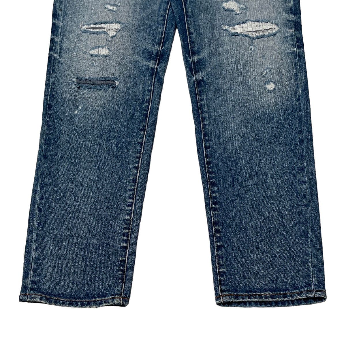 Japanese Brand × Vintage Vintage Japanese Brand Rag Machine Distressed Jeans 1990s Size US 31 - 6 Thumbnail